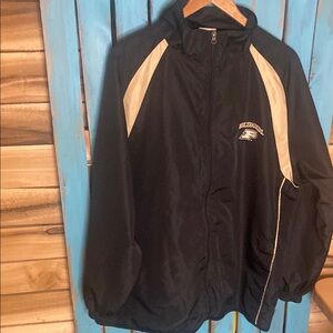 Pro Edge Purdue University Black and Gold windbreaker Jacket size Large